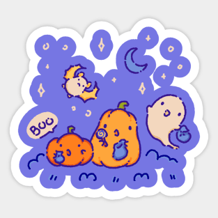 Boo! Trick or treat Sticker